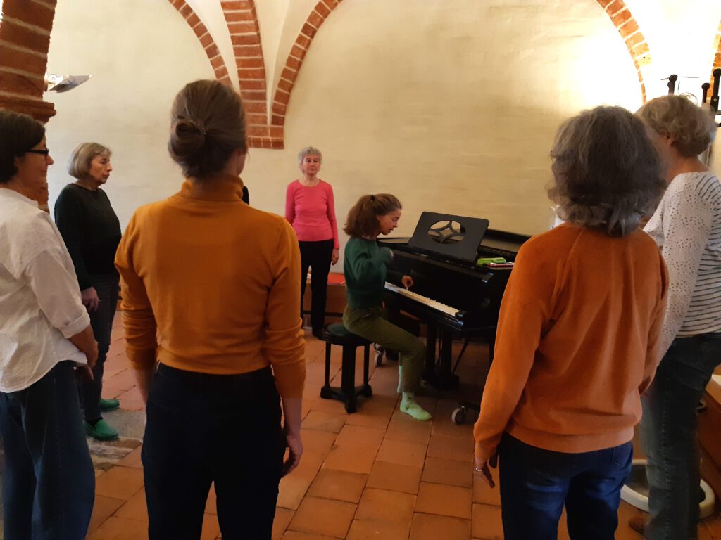 Stimmbildung mit Simone Trömel im Kloster Lehnin